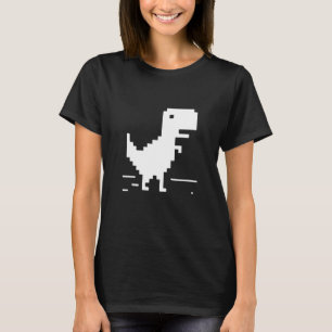 T-shirt T-Rex Geek Dinosaur Pixel Art Web Développeur Nerd
