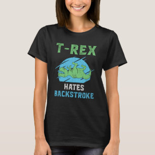 T-shirt T-Rex Hait Brousse Baignade Nage Baignade Amusante