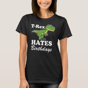 T-shirt T Rex Hates Citer Armoiries Dino Trex