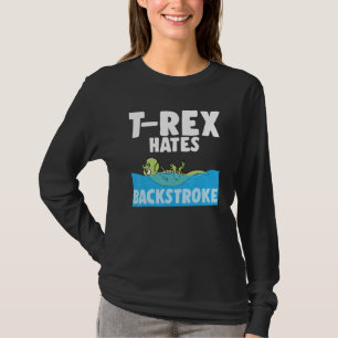 T-shirt T-Rex Hates Retour Drôle Nage Dinosaur Dinosaure S