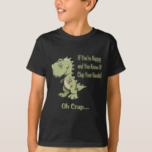 T-shirt T-Rex heureux