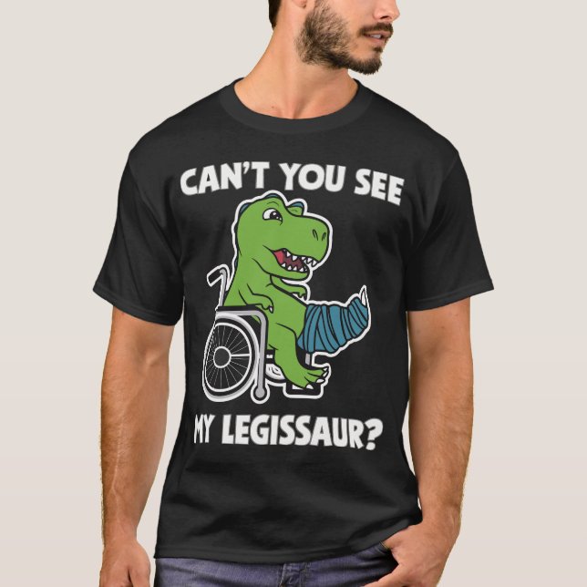 T-shirt T-Rex NE VOYEZ PAS MON DINosaure LÉGISLATIF (Devant)
