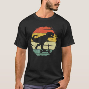 T-shirt T Rex Scooter Retro Scootering Dinosaur