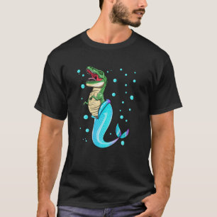 T-shirt T Rex Sirène Merrex Dinosaur Magique Océan Créateu
