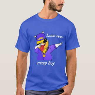 T-shirt T-Shart Pour Man Loco Boy, garçon fou