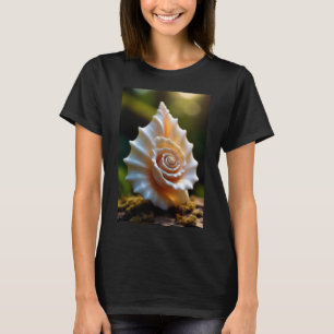 T-shirt T-Shi Femme Élégante Rose Coquillage Côté Mer Natu