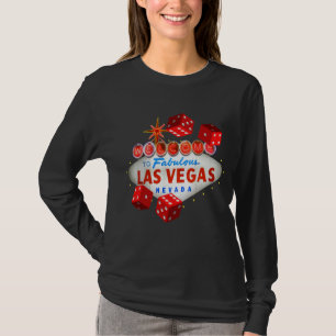 T-shirt T-shift long à manches longues Lucky Las Vegas