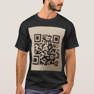 T-shirt "T-shirt à l'avant mode avec code QR scannable.