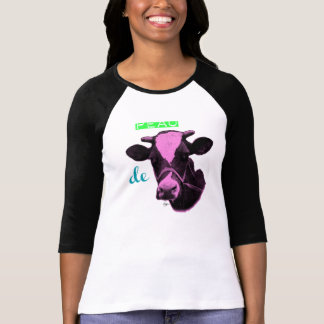 T-shirt T Shirt Bicolore femme Peau de vache