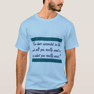 T-shirt "T-shirt bleu clair avec une citation inspirée"