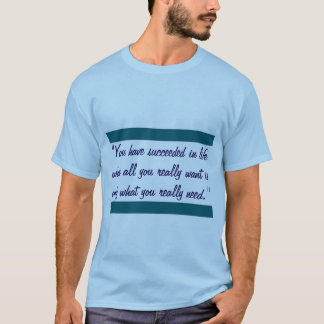 T-shirt "T-shirt bleu clair avec une citation inspirée"