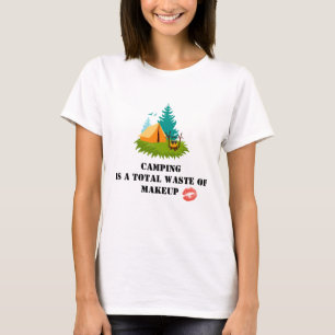 T-shirt T-shirt Camping humoristique