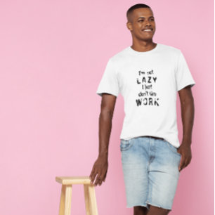 T-shirt T‑Shirt Citation Drôle de Paresseux Je ne suis p
