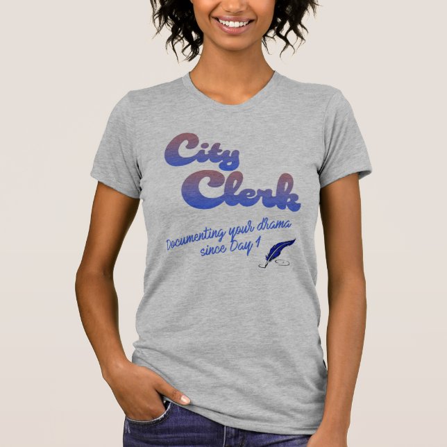 T-shirt T-Shirt, commis municipal (Devant)