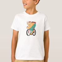 T‑Shirt Cool Cycliste Dessin Animé – Illu Fun Bike