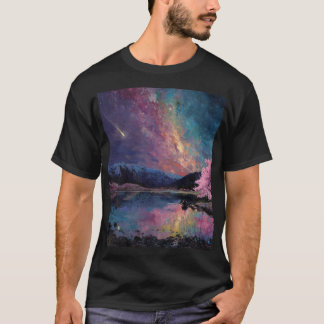 T-shirt "T-shirt Cosmic Night Sky Payscape