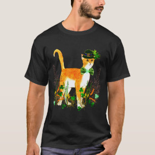 T-shirt T Shirt de Chat de la Saint-Patrick 