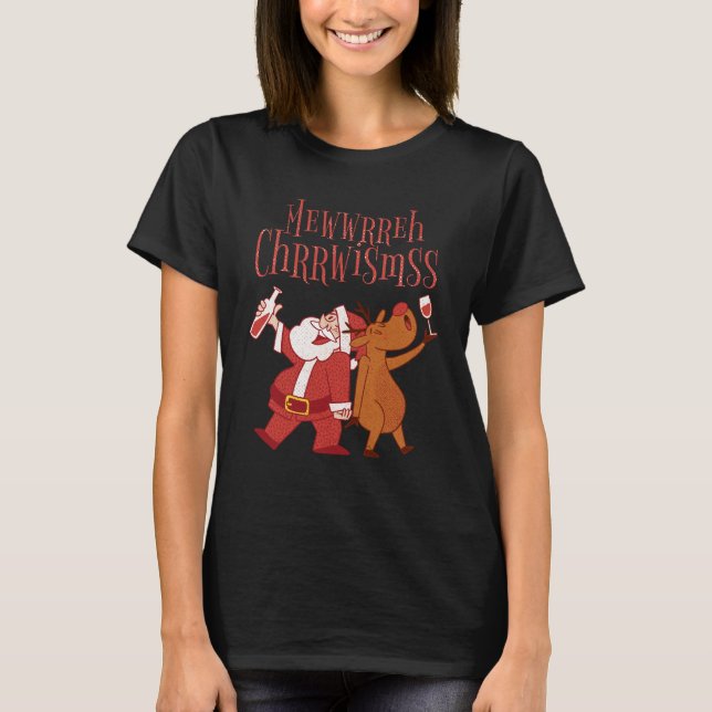 T-shirt T -shirt de Noël pour femme (Devant)