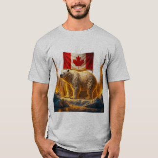 T-shirt "T-shirt fière canadien ours polaire – Majestueuse