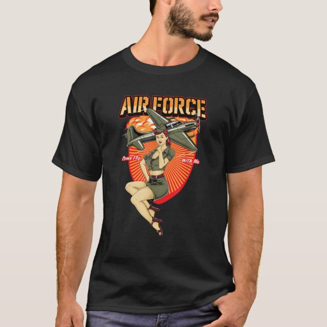 T-shirt T Shirt, fille de l'armée (Devant)