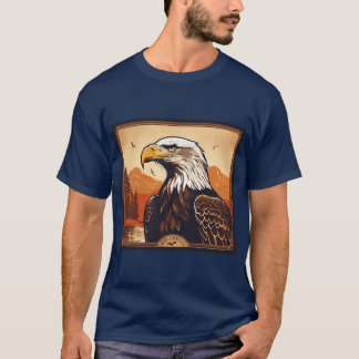 T-shirt "T-shirt graphique d'aigle royal"