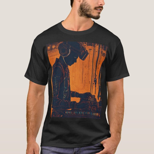 T-shirt "T-shirt graphique style DJ - Parfait pour l'amour (Devant)