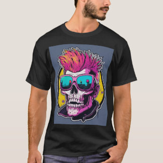 T-shirt "T-Shirt Graphique Visage Crâne"
