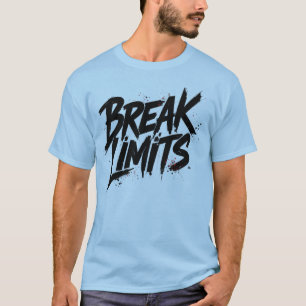 T-shirt T Shirt Homme Motivation Typo Minimaliste Briser l
