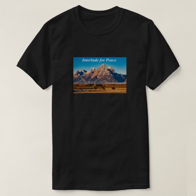 T-shirt T-shirt, l'interlude pour la paix (Design devant)