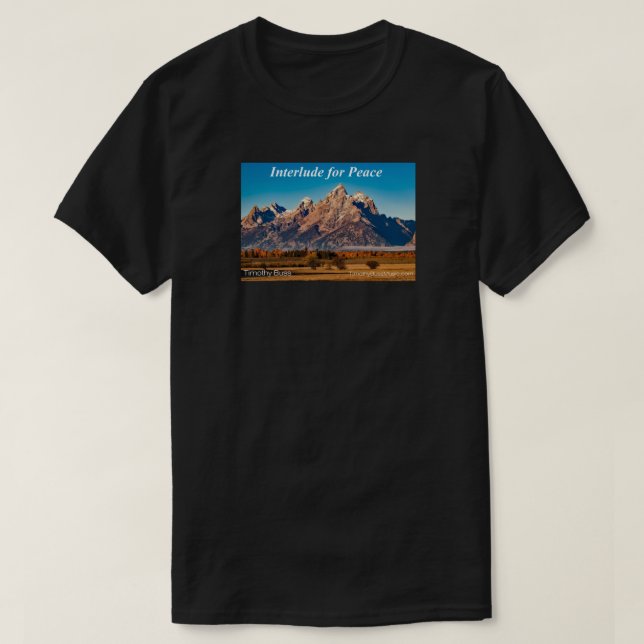 T-shirt T-shirt, l'interlude pour la paix (Design devant)