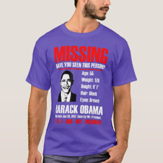 T-shirt T Shirt Manquant Obama