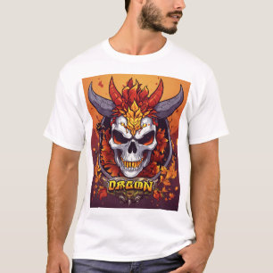 T-shirt "T-shirt Masterpiece de crâne de dragon - Symbole 