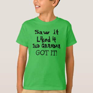 T-shirt T Shirt Mignon Vert Gâté Par Mamie
