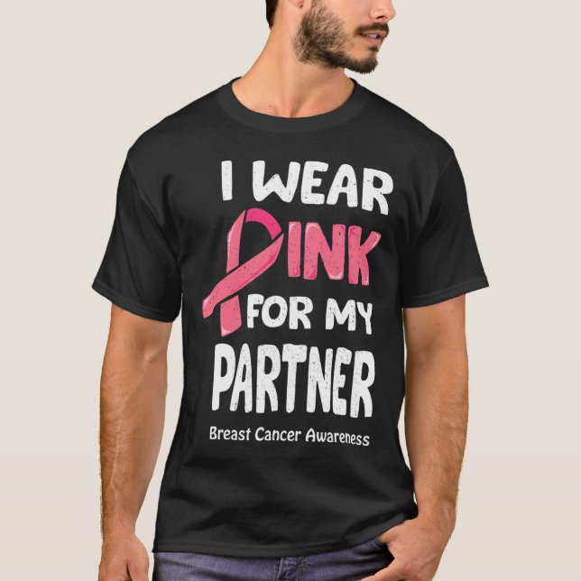 T-shirt T Shirt, partenaire du cancer du sein (Devant)