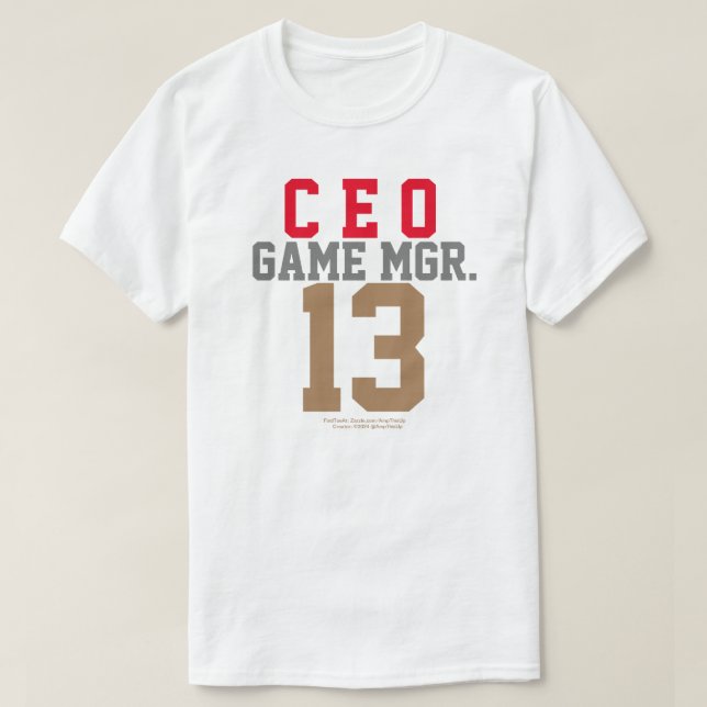 T-SHIRT T-SHIRT, PDG DE GAME MANAGER (Design devant)