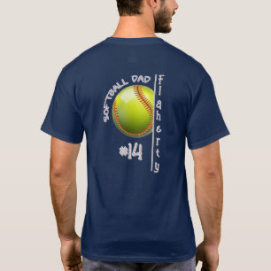 T-shirt T Shirt pour Papa de Softball