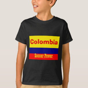 T-shirt T Shirt Power Football Colombien