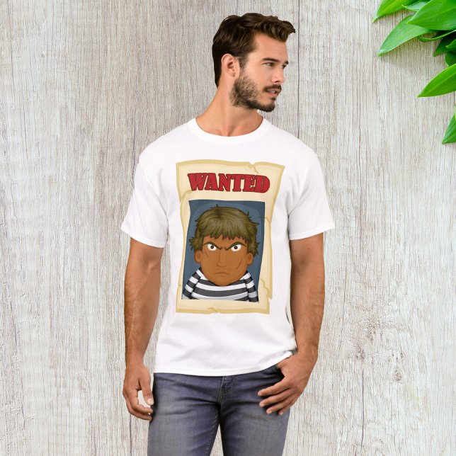 T-shirt T-Shirt, prisonnier Recherché ayant fui (Créateur téléchargé)