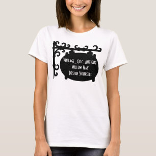 T-shirt T Shirt Publicitaire Silhouette Signe Roulé Noir