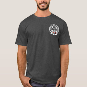 T-shirt T-Shirt, Secourt de camion de pompiers rouges