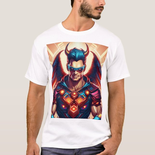 T-shirt "T-Shirt, stratège diabolique (Devant)