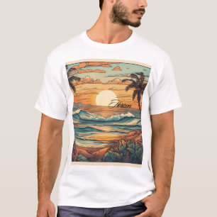 T-shirt "T-shirt Sunset Horizon Beach Vibes