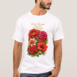 T-shirt T‑Shirt Unisexe Citation Florale