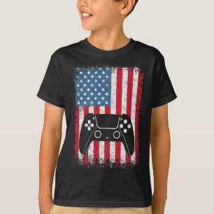 T-shirt T Shirt Usa Hommes Garçons Enfants Joueur De Jeu V