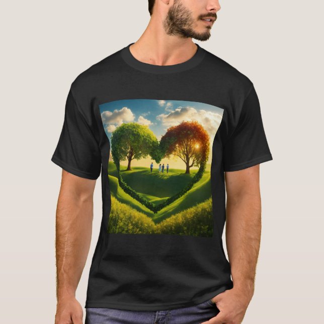 T-shirt "T-shirt Vine Heart Green (Devant)