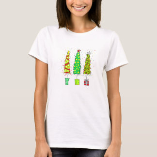 T-shirt T Shirt - Whimsical Christmas Trees