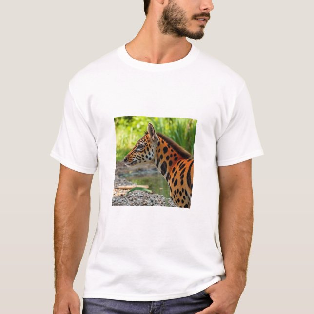 T-shirt "T-shirt Zebra pour homme élégant" (Devant)