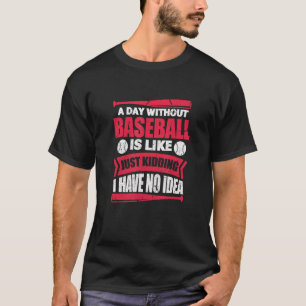T-shirt T-ShirtA Jour Sans Baseball Sports Joueur Entraîne