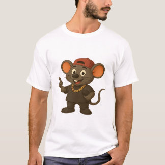T-shirt T-ShirtT-Shirt, Carton Rapper Souris