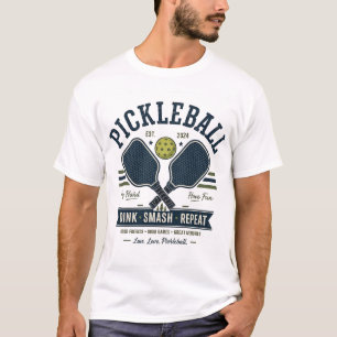 T-shirt T-ShirtVintage Pickleball Dink Smash Répéter Drô